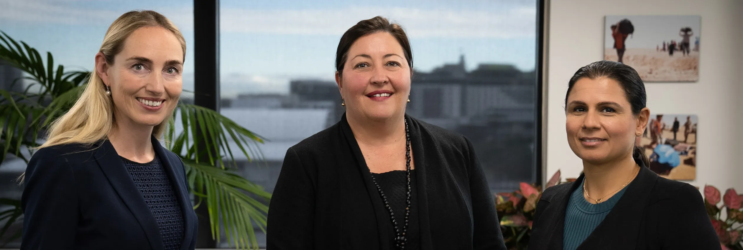 Tinke Wesseling, Trudi Mitchell and Karen Khadi