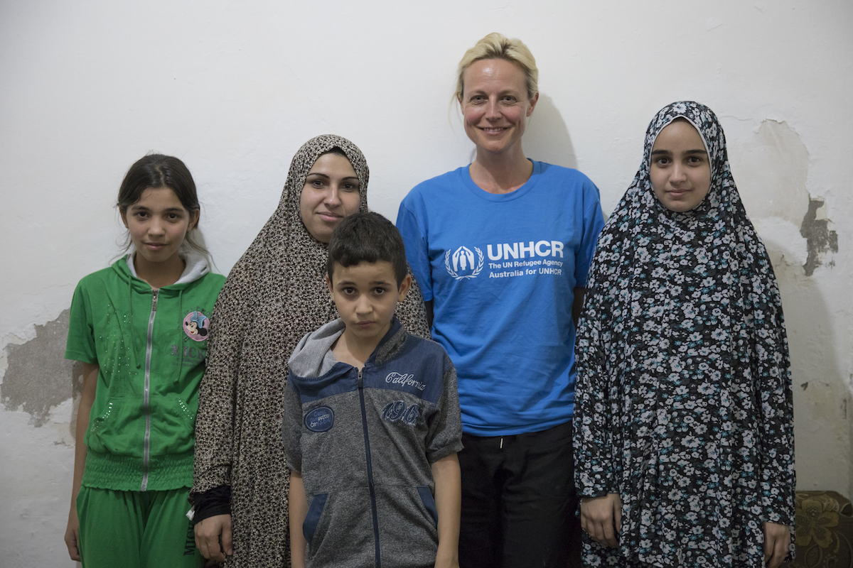 Jordan Australia For Unhcr Special Representative Marta Dusseldorp Visits Noor And Her Three Children In Amman