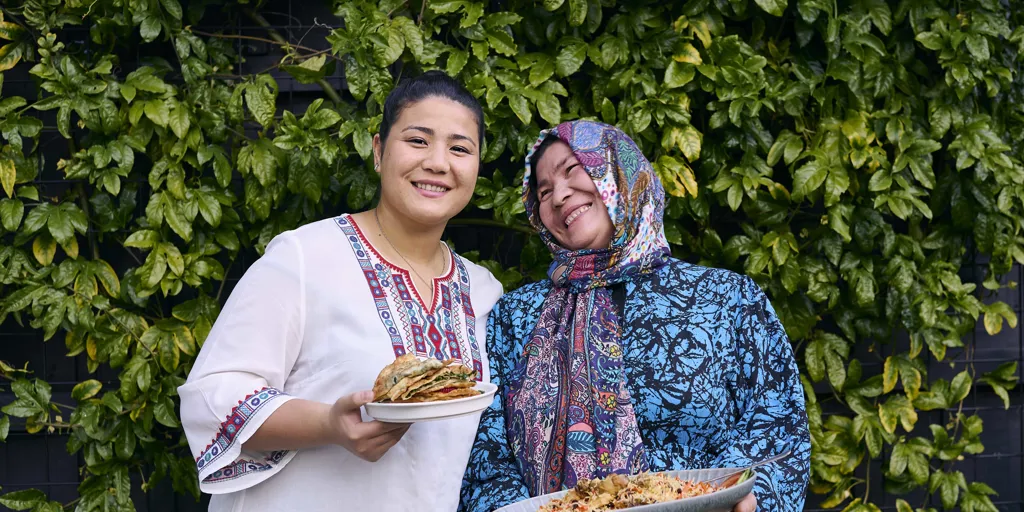 Australia. Fatima Yousufi and her mother