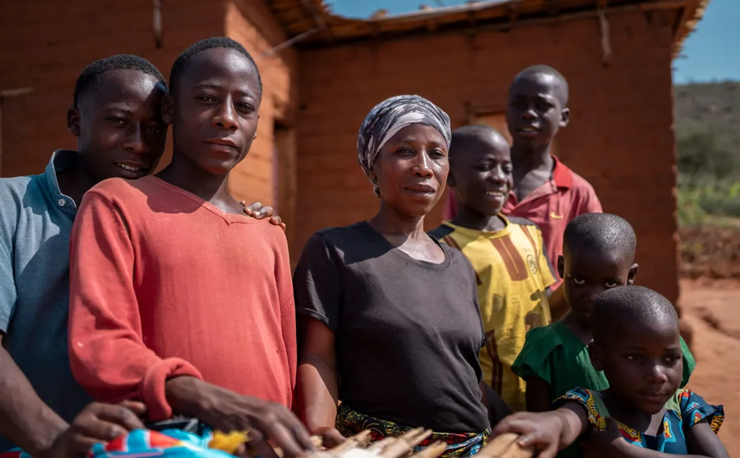 Uganda_Obed-With-His-Mother-And-Siblings-In-Nakivale