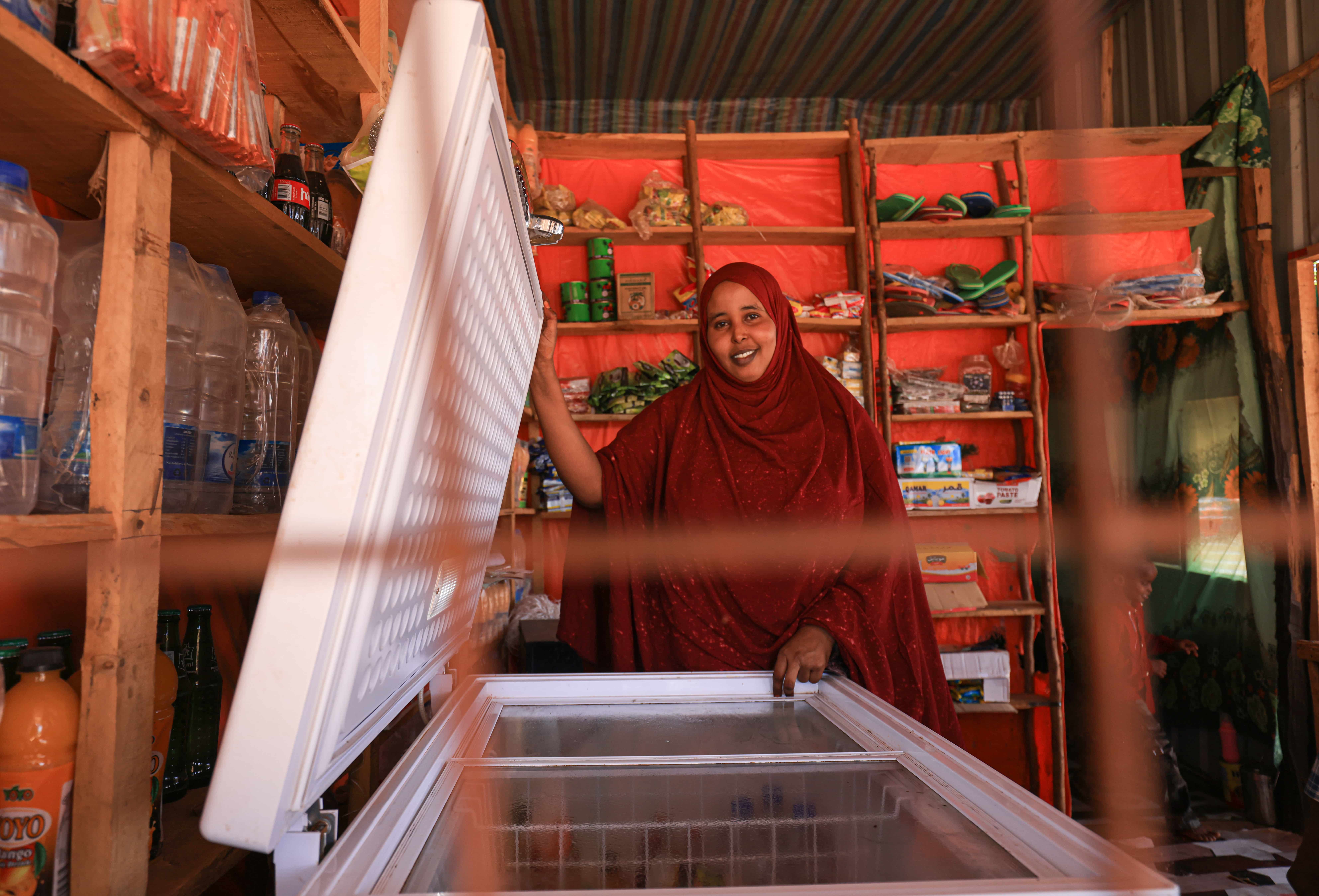 Ethiopia. Zamzam in her shop