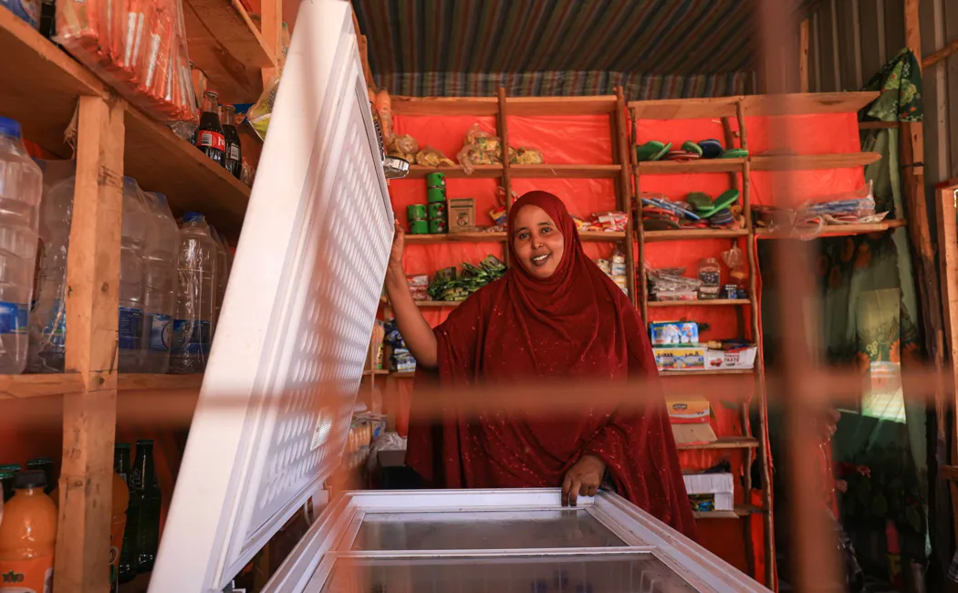 Ethiopia. Zamzam in her shop