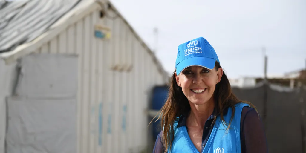 Janine Allis in Jordan on a mission trip with UNHCR.