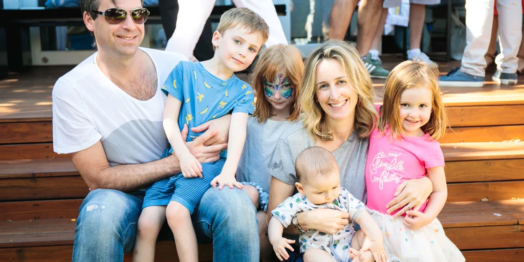 Felicity Robinson and her family