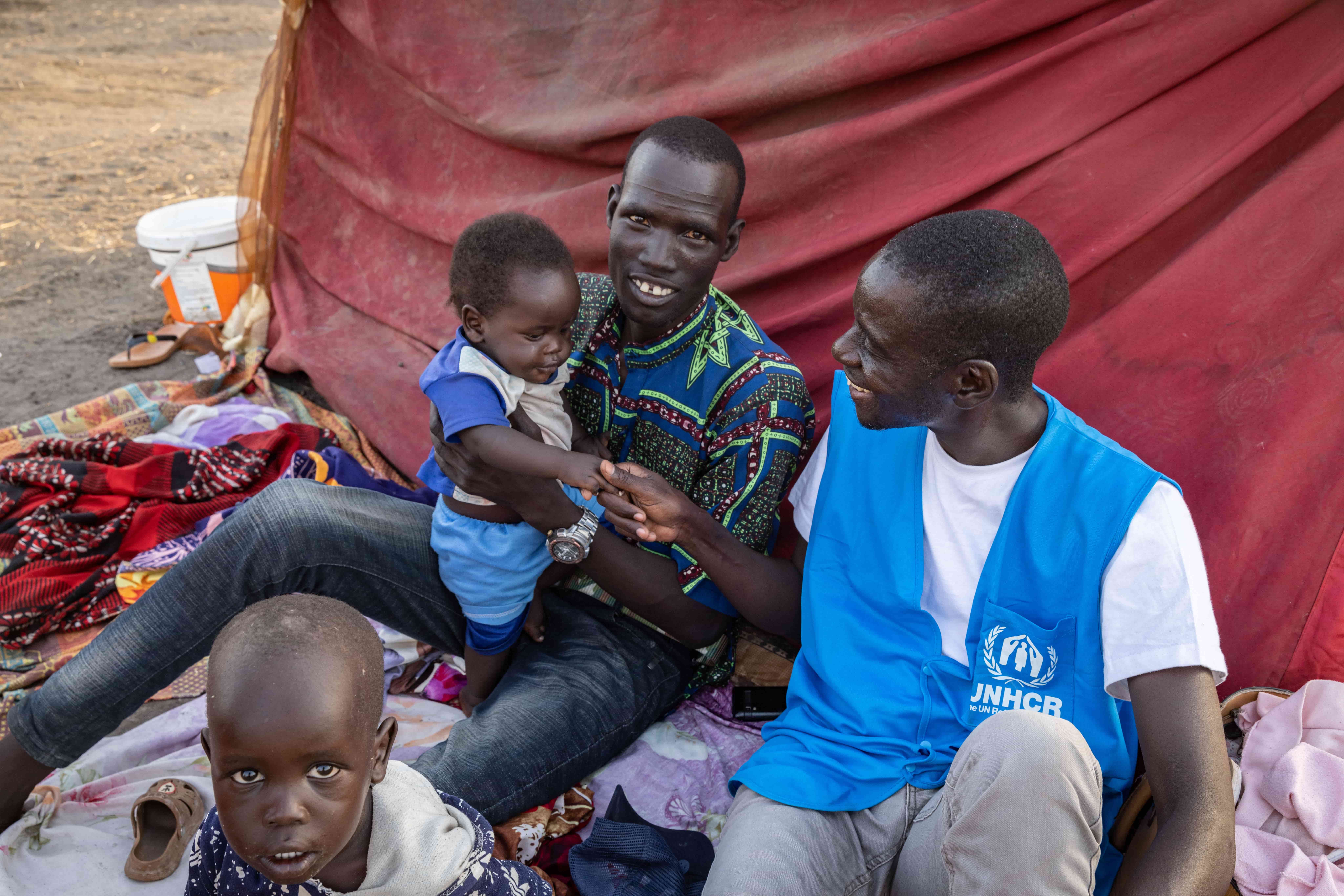 South Sudan_refugees-sit-at-the-transit-centre-in-Renk