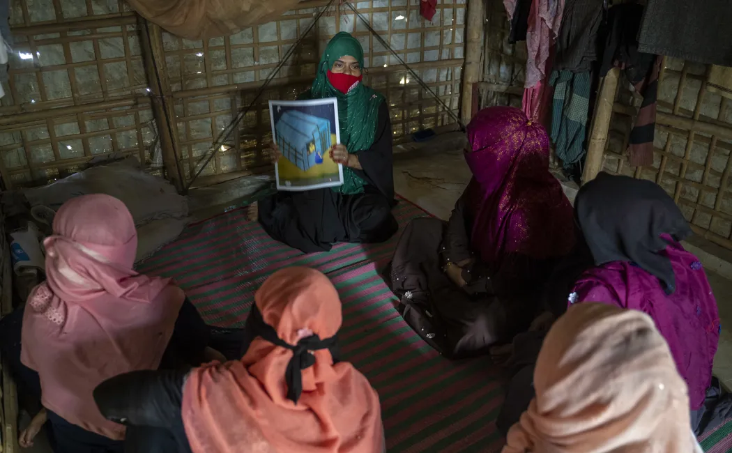 Bangladesh_Rohingya refugee volunteers combat gender-based violence in Kutupalong
