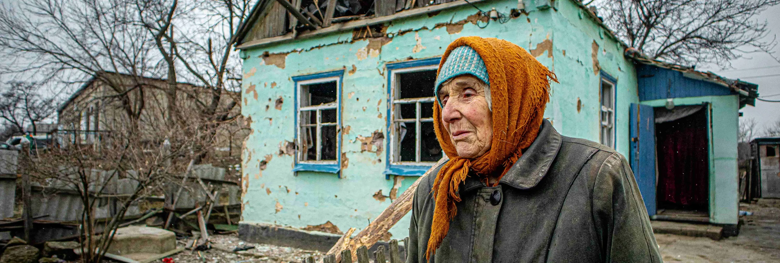 Ukraine. War Affected People In Donetsk Region Get Help To Repair Their Homes.