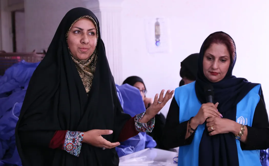 Iran_Zeynab explains how a tailoring course helped her launch her own business in Shiraz