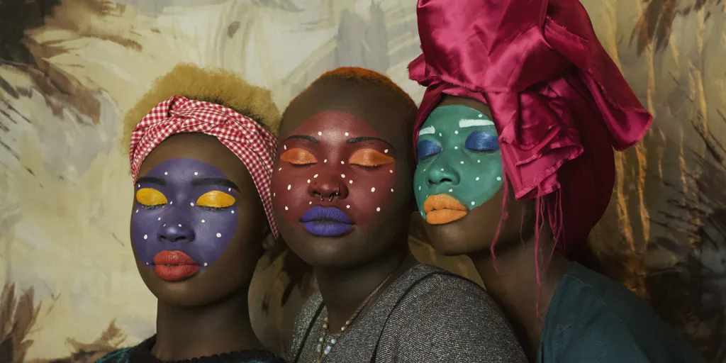 Australia. Three Women by Atong Atem